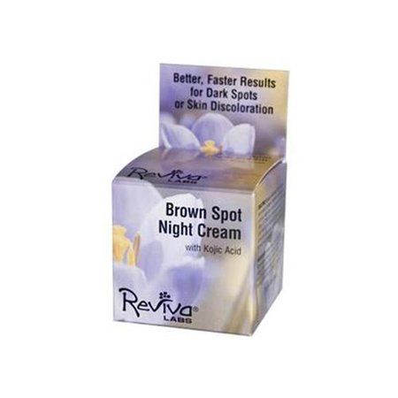 REVIVA LABS Reviva Labs HG0654111 1 oz Brown Spot Night Cream with Kojic Acid HG0654111